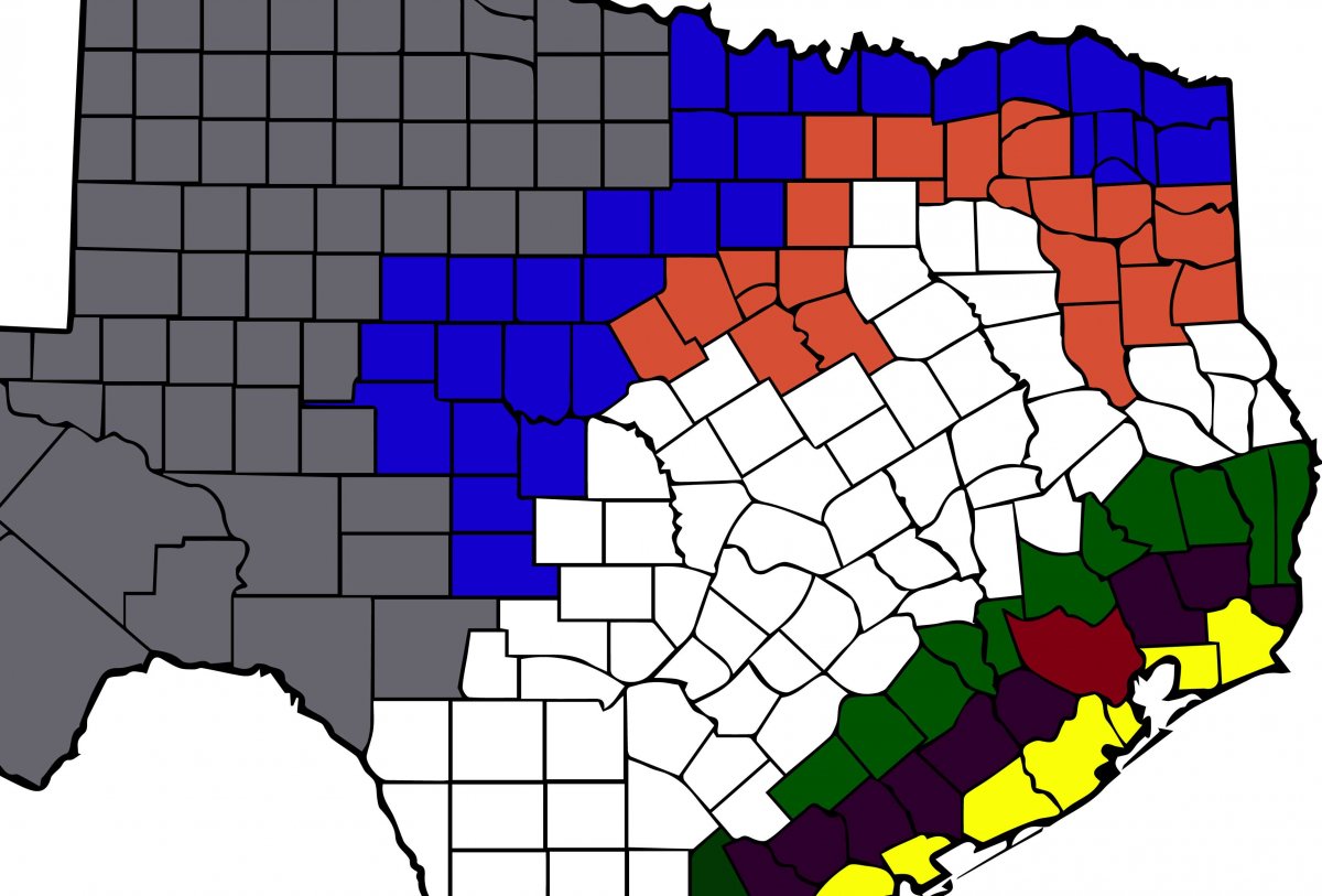 Texas insurance ratings map